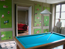 Le salle de billiard et le salon