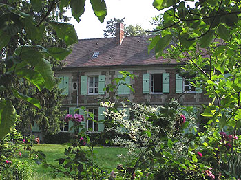 Rear view of château